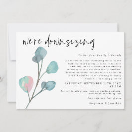 結婚の縮尺文字ユーカリモダンス 案内状