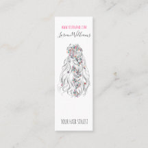 結婚の美容師白黒波毛フローラ