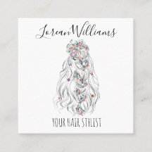 結婚の美容師白黒波毛フローラ