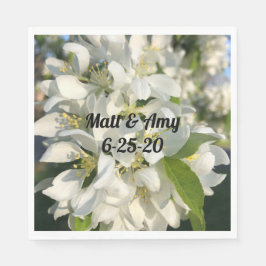 結婚の花パーソナライズされた弁慶 スタンダードランチョンナプキン