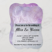 結婚の花ブライダルロマンチックな運命の運命 招待状 (正面/裏面)