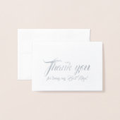 結婚の花婿介添人ありがとう 箔カード (封筒付き正面)