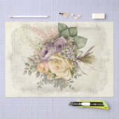 結婚の花束水色の花 薄葉紙 (クラフト)