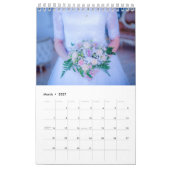 結婚の花束2025ビジネスカレンダー カレンダー (3月 2027)