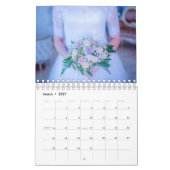 結婚の花束2025ビジネスカレンダー カレンダー (3月 2027)