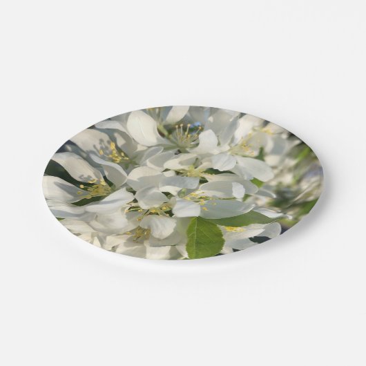 結婚の花7"紙プレート ペーパープレート (アングル)