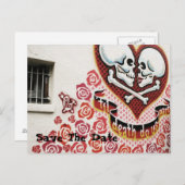 結婚の落書き 案内ポストカード (正面/裏面)