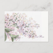 結婚の薄紫開花情報カード エンクロージャーカード (正面)