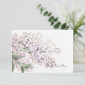 結婚の薄紫開花情報カード エンクロージャーカード (スタンド正面)