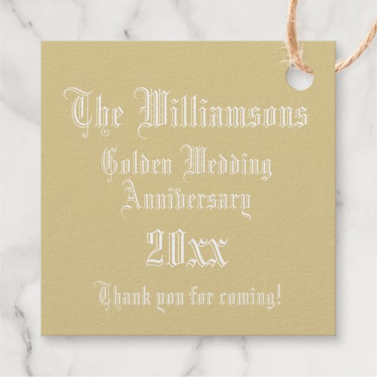 結婚の記念日のライトレターWモノグラム フェイバータグ (裏面)