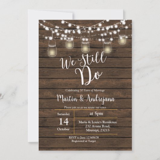 結婚の記念日まだ招待状を発行する 招待状 (正面)