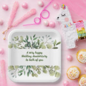 結婚の記念日9"スクエア紙プレート ペーパープレート (パーティー)