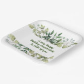 結婚の記念日9"スクエア紙プレート ペーパープレート (傾斜あり)