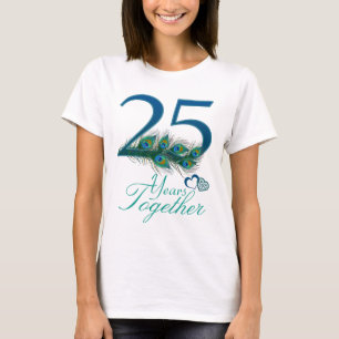 結婚の記念日/25/25th/25 tシャツ