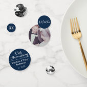 結婚の記念日 – 3枚の写真 – Navy Blue コンフェッティ (グループ)