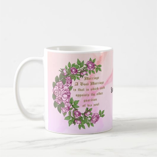 結婚の詩 ウェディングマグカップ コーヒーマグカップ (左)
