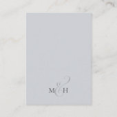 結婚の詳細エレガントWebsite Dusty Blue エンクロージャーカード (裏面)