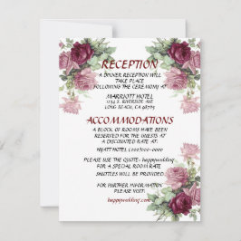 結婚の詳細カード, 案内カード 招待状