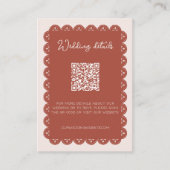 結婚の詳細パペルピカドテラコッタメキシコ エンクロージャーカード (正面)