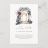 結婚の詳細フローラアーチ エンクロージャーカード (正面)