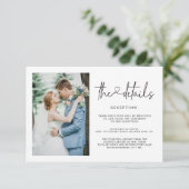 結婚の詳細情報テンプレート 招待状 (スタンド正面)