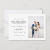 結婚の詳細情報テンプレート 招待状 (裏面)