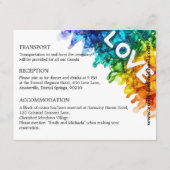 🌈結婚の詳細愛絵を描LGBTQ エンクロージャーカード (裏面)