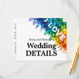 🌈結婚の詳細愛絵を描LGBTQ エンクロージャーカード