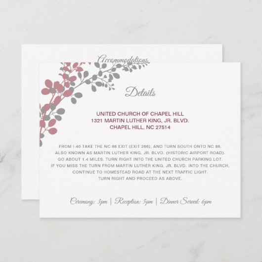 結婚の詳細赤ちゃんの息ほこりっぽいバラインサート エンクロージャーカード (正面/裏面)