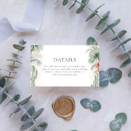 結婚の詳細赤面ピンクメキシコドリーム エンクロージャーカード