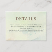 結婚の詳細 エンクロージャーカード (正面)