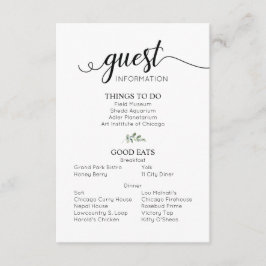 結婚の詳細 ゲスト情報 エンクロージャーカード