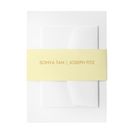 結婚の詳細　モダンな結婚式の招待状　おなか部分 招待状ベリーバンド