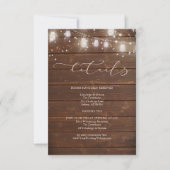 結婚の詳細-モダンストリ素朴ングライト 招待状 (正面)