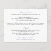 結婚の詳細 | ラグジュアリー カリグラフィー（ダスティーブルー） エンクロージャーカード (裏面)