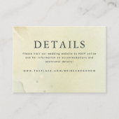 結婚の詳細 小さな封筒カード エンクロージャーカード (正面)