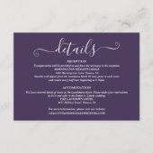 結婚の詳細 春の光 脚本 紫 エンクロージャーカード (正面)