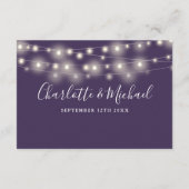 結婚の詳細 春の光 脚本 紫 エンクロージャーカード (裏面)