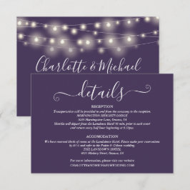 結婚の詳細 春の光 脚本 紫 エンクロージャーカード