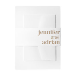 結婚の詳細 現代の結婚式 招待状の腹部 招待状ベリーバンド