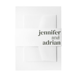 結婚の詳細 現代の結婚式 招待状の腹 招待状ベリーバンド