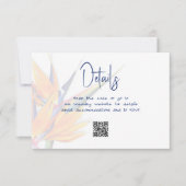 結婚の詳細 鳥の天国 封入カード 招待状 (正面)