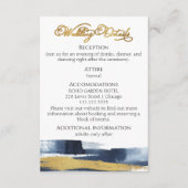 結婚の詳細 | RSVP | QRコード同封カード エンクロージャーカード (正面)