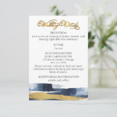 結婚の詳細 | RSVP | QRコード同封カード エンクロージャーカード (スタンド正面)