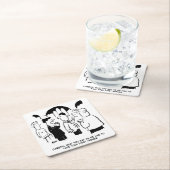 結婚の誓いと花婿介添人 スクエアペーパーコースター (インサイチュ)