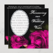 結婚の誓いを更新 – 招待状 – 写真 (正面/裏面)