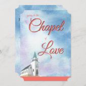 結婚の誓いコーラルチャペル・オブ・ラブリビング 招待状 (正面/裏面)