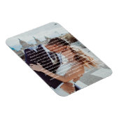 結婚の誓いフェイクキャンバスプリントプリント マグネット (右側)