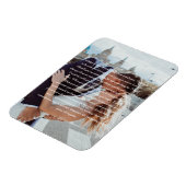 結婚の誓いフェイクキャンバスプリントプリント マグネット (左側)