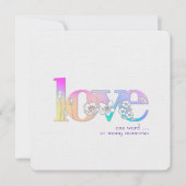 結婚の誓い更新フローラ愛フォント 招待状 (正面)